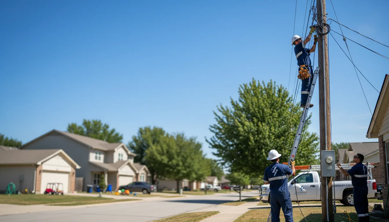 Residential electrician providing installation services in Gunnison, MS